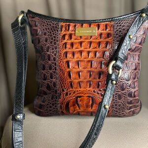 Brahmin Jody Crossbody – Multi-Tone Melbourne Croc Leather